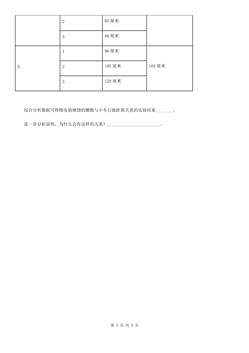 四川省科学五年级上册第2课时 用橡皮筋作动力_第3页