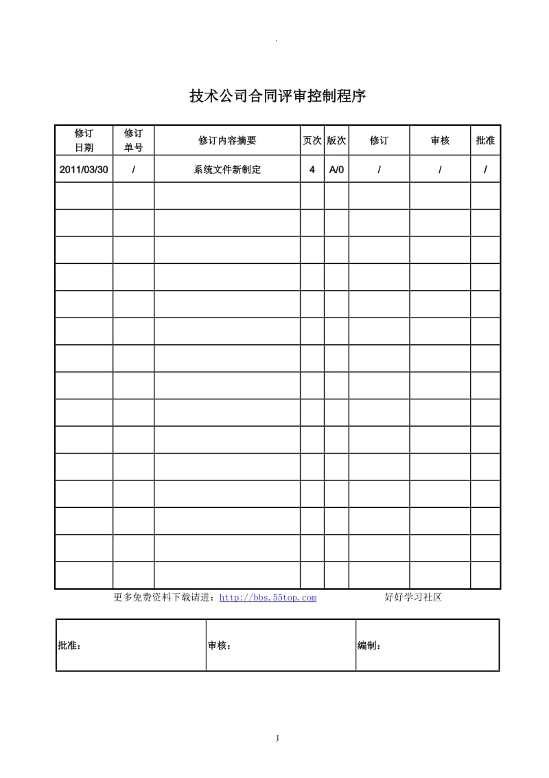 技术公司合同评审控制程序_第1页