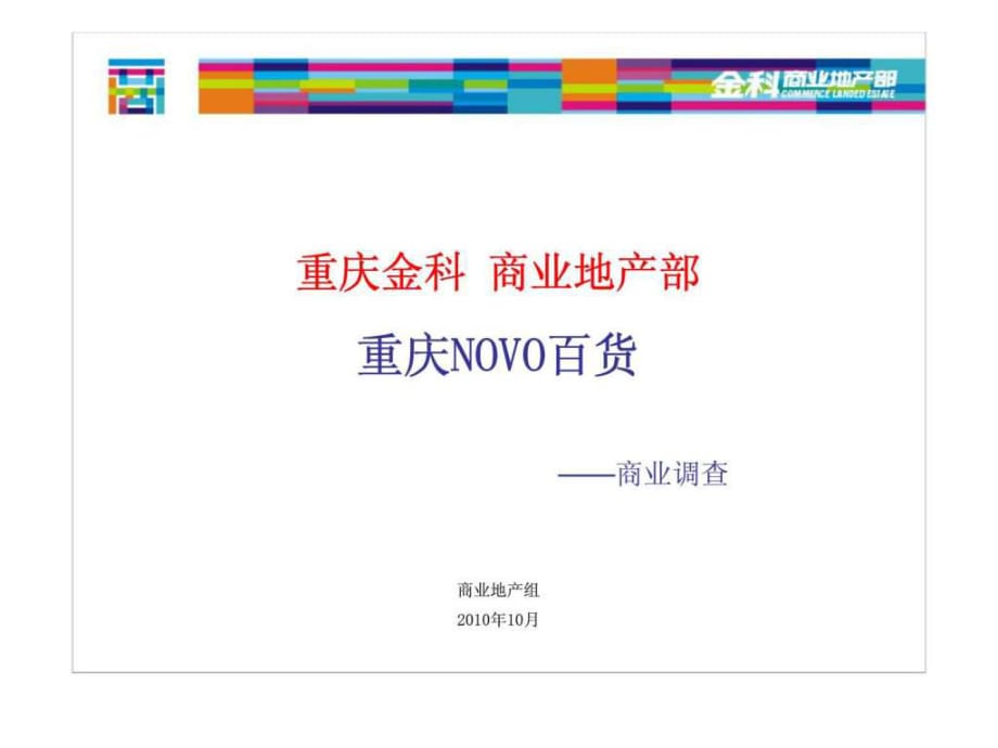 重庆novo百货商业调查报告(2010年)_第1页