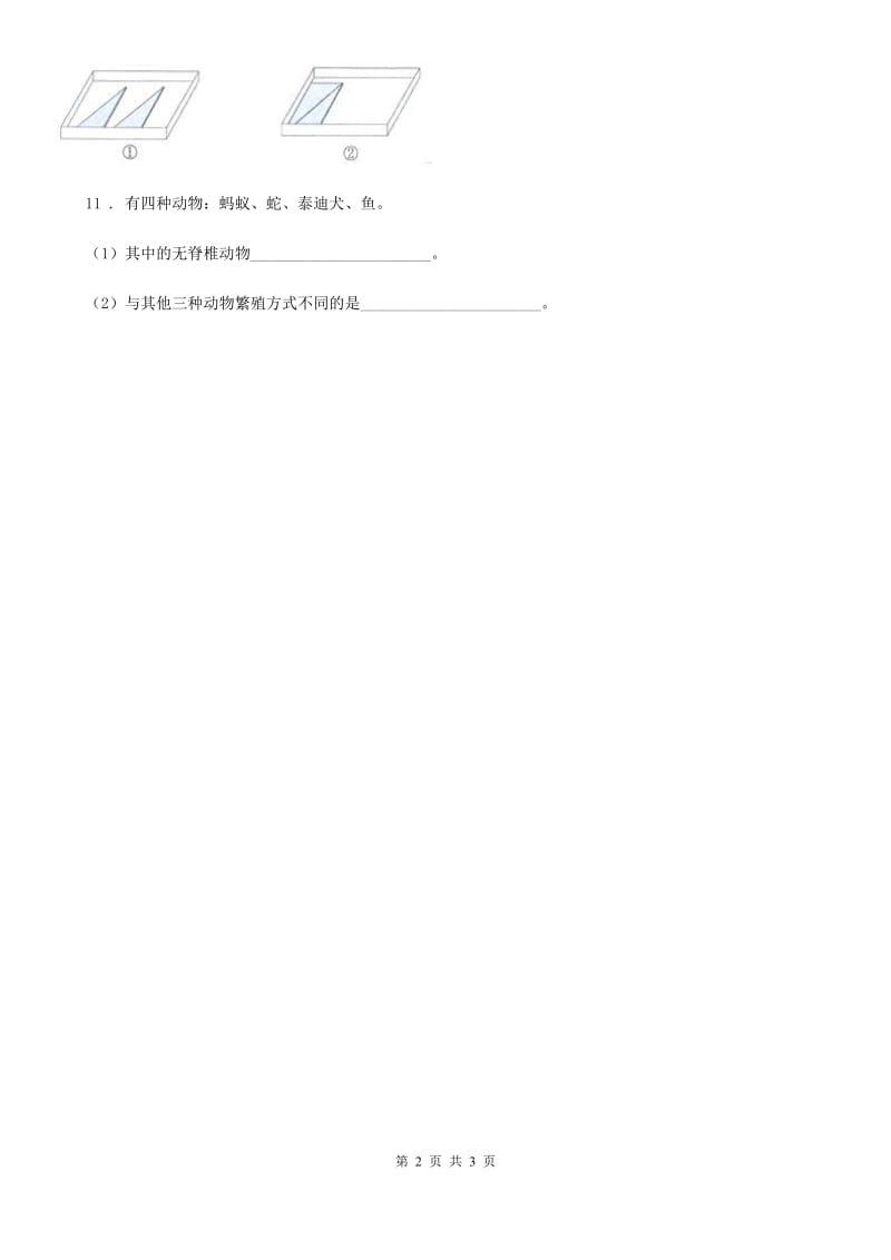 四川省科学2019-2020年一年级下册期末综合全练全测B卷D卷_第2页