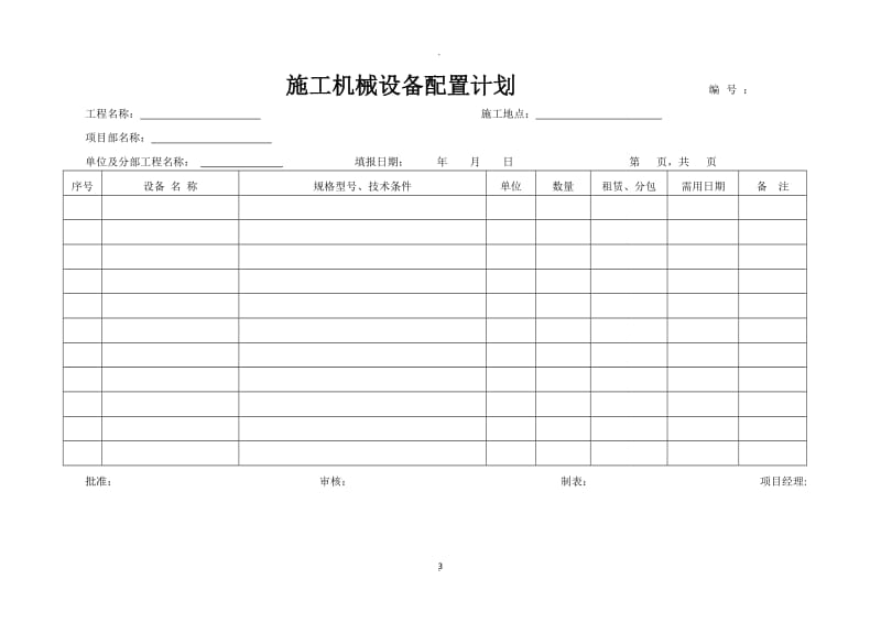 施工机械设备租赁管理表式_第3页