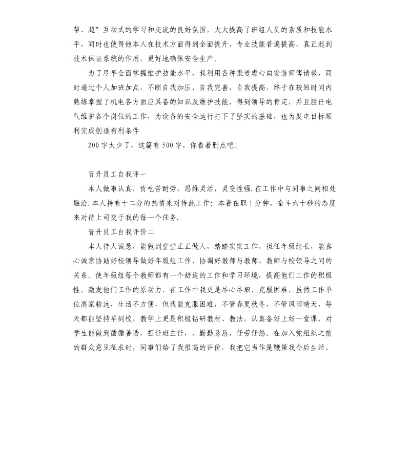 电厂发电部经理自我评价 .docx_第2页