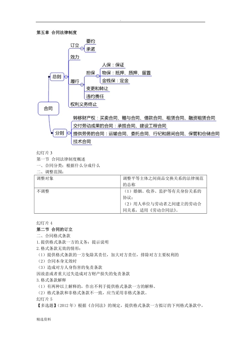 经济法合同法总则汇总_第1页