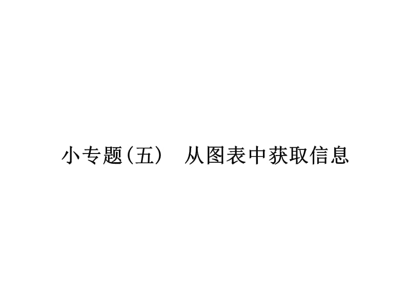 2017年人教版七年級(jí)下《從圖表中獲取信息》小專題(五)含答案_第1頁