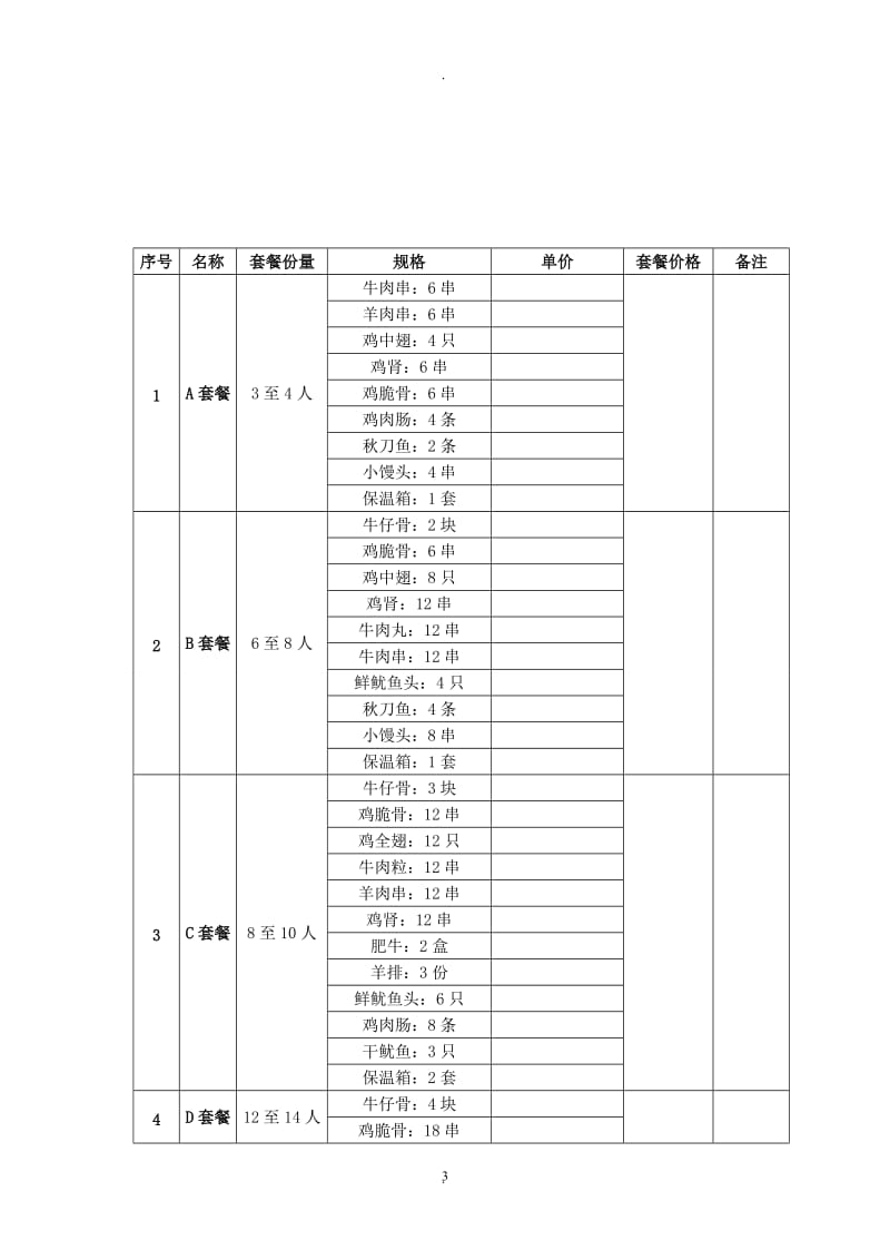 烧烤食品销售合同_第3页