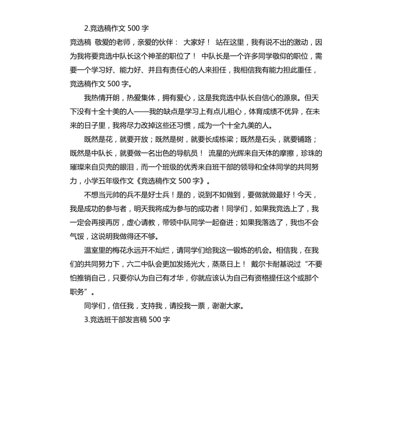 竞选发言稿作文 .docx_第2页