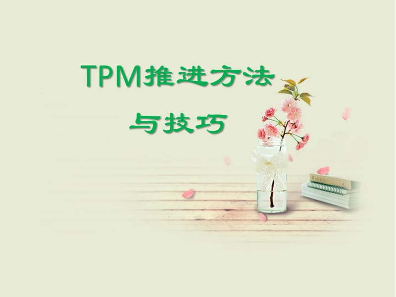 TPM推进技巧与方法_第1页