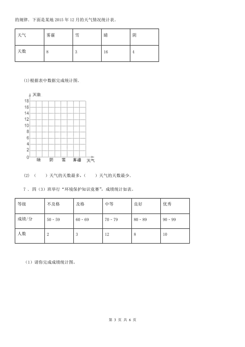 2020版人教版数学四年级上册第七、八单元测试卷A卷_第3页