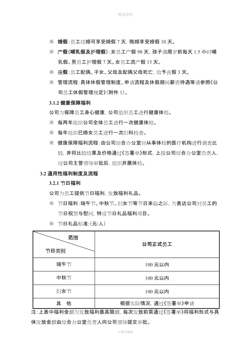 员工福利管理制度标准化_第2页