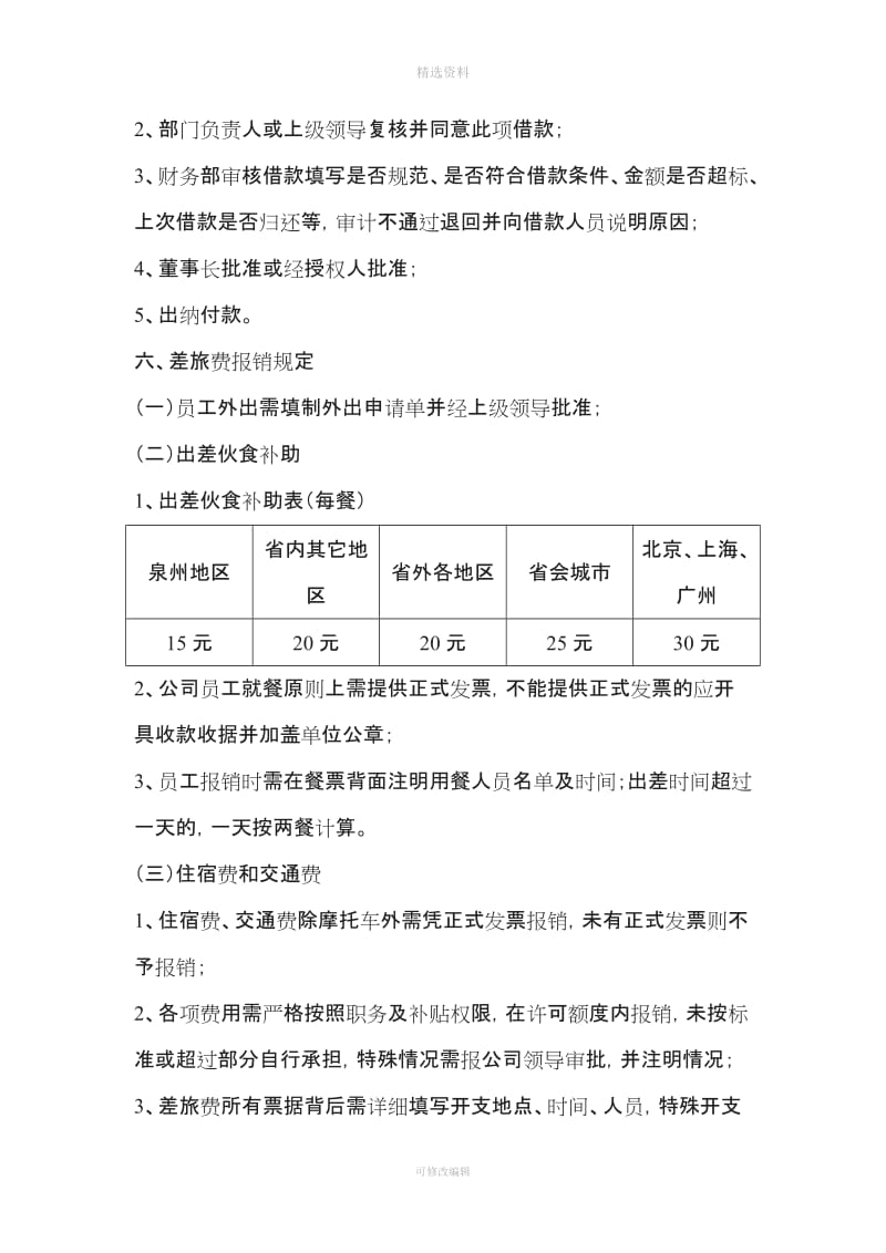 财务管理制度《出差费用标准与报销管理规定》[001]_第3页