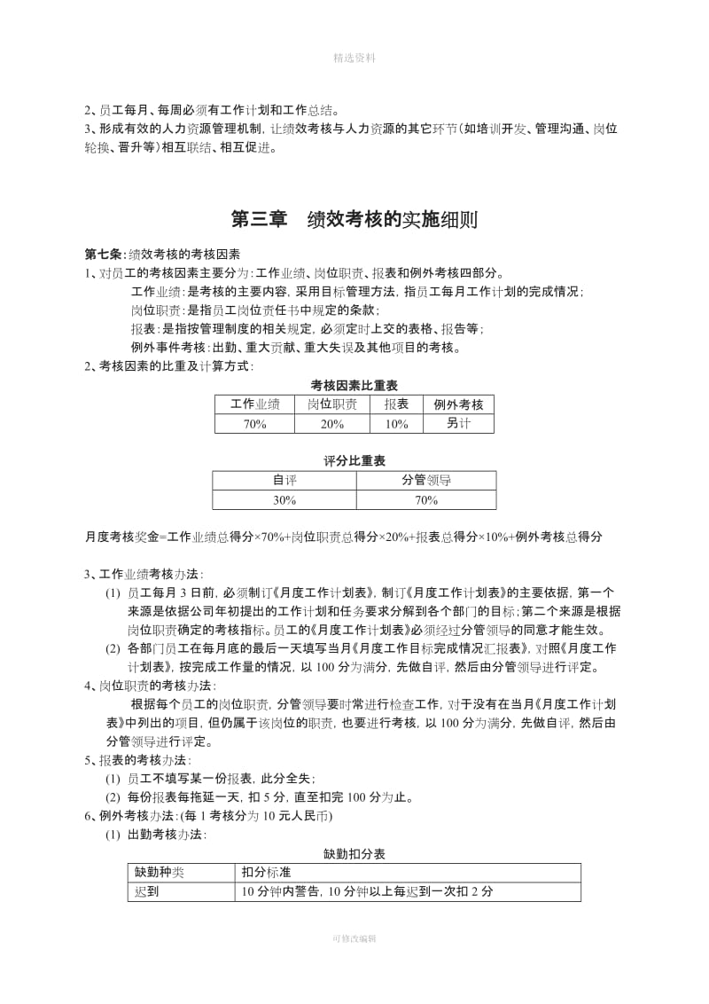 企业绩效考核制度及方案实例_第2页