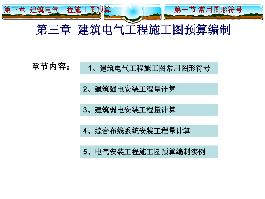 建筑电气工程施工图预算编制_第1页