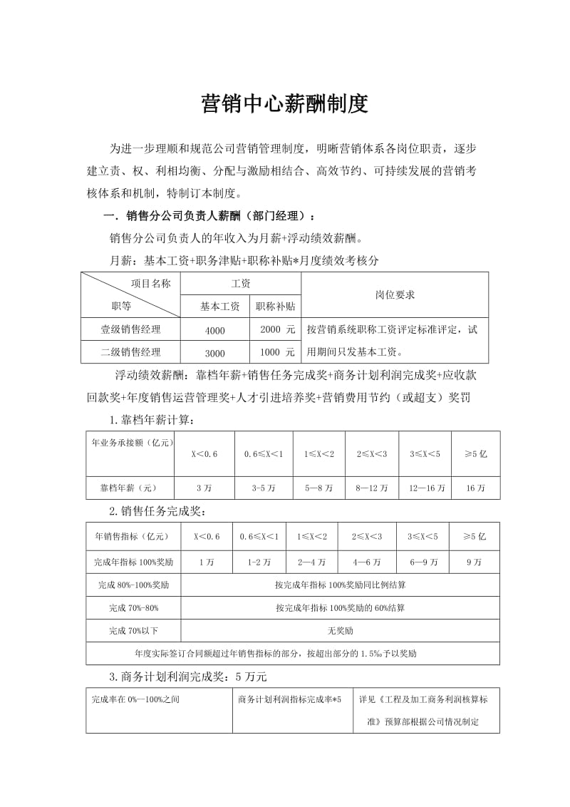 营销管理考核制度_第1页