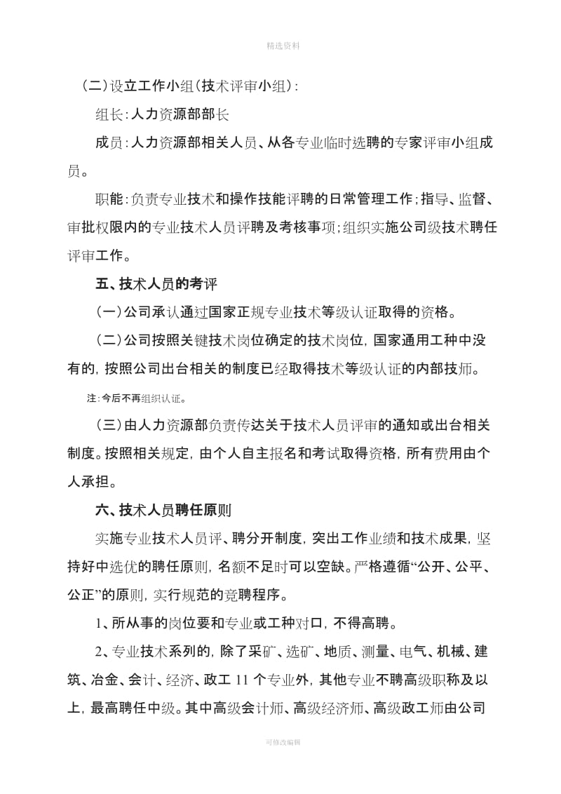 某集团公司专业技术人员管理制度_第2页