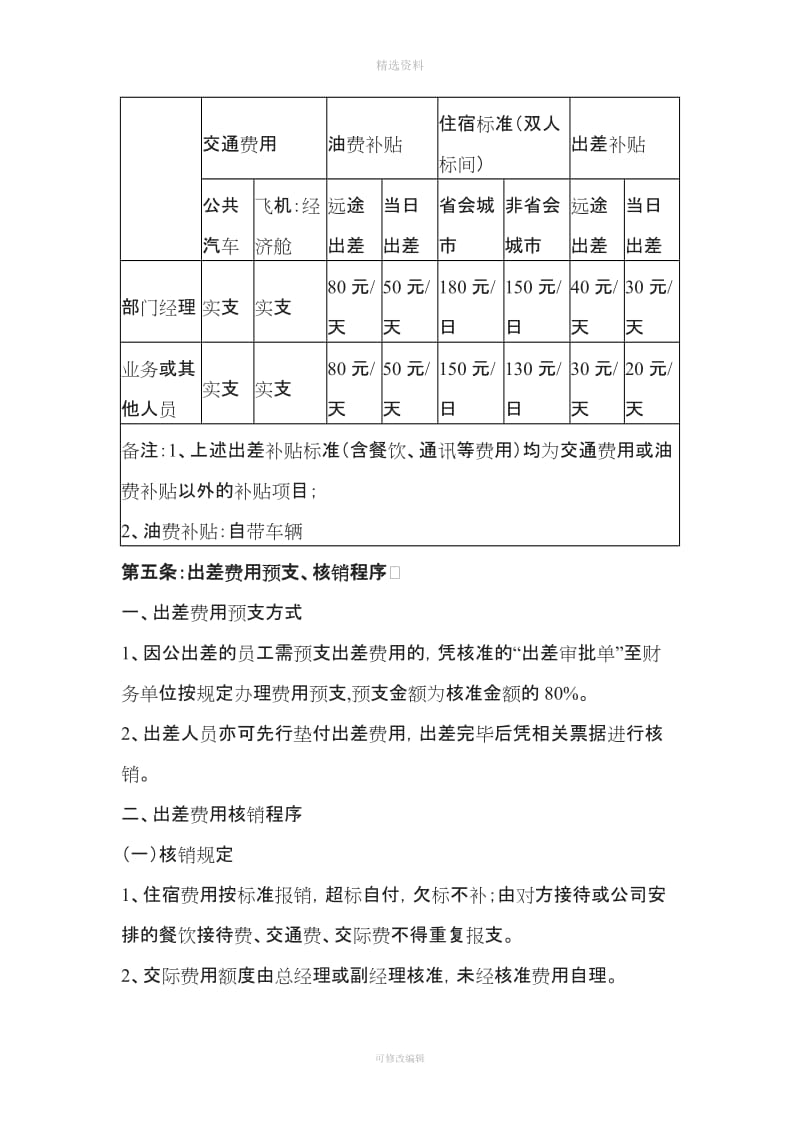 员工差旅费报销标准制度[001]_第3页