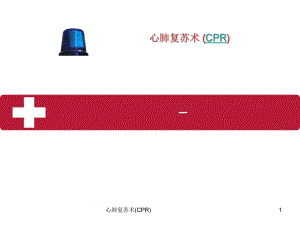 心肺复苏术(CPR)ppt课件