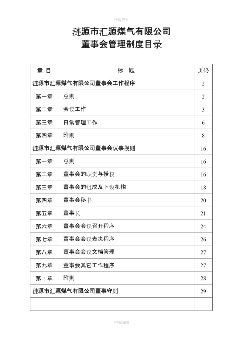 公司董事会管理制度更新_第1页