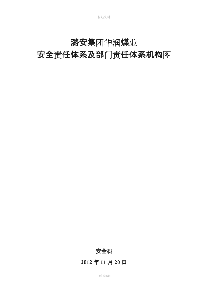 煤矿安全责任体系机构图和管理制度_第3页