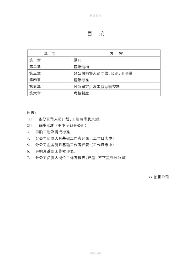 某公司销售人员薪酬制度及考核办法_第1页