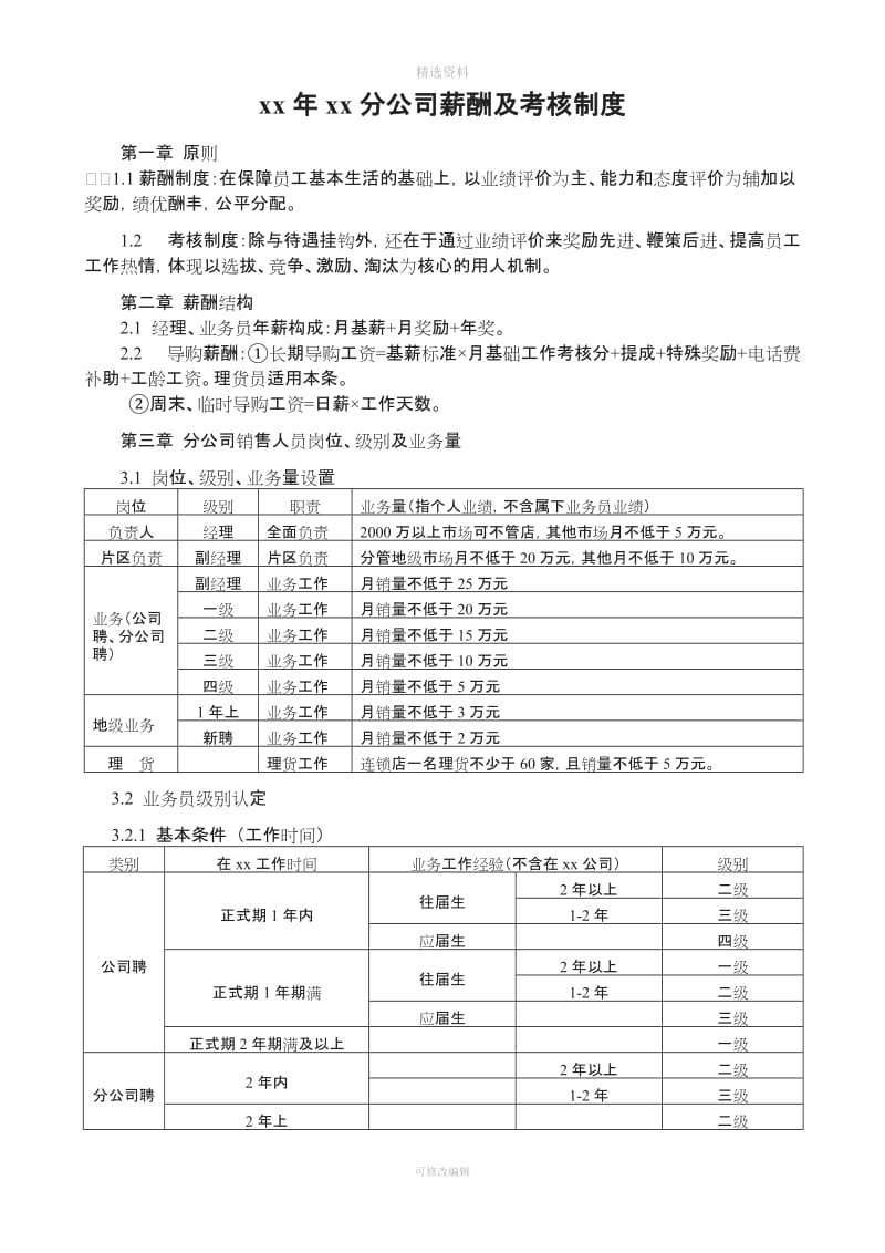 某公司销售人员薪酬制度及考核办法_第2页