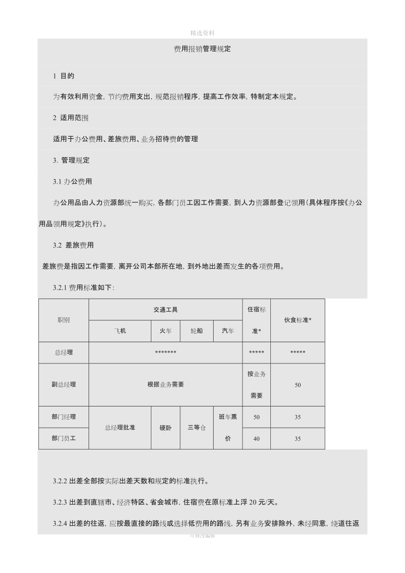 财务管理制度与表格_第2页