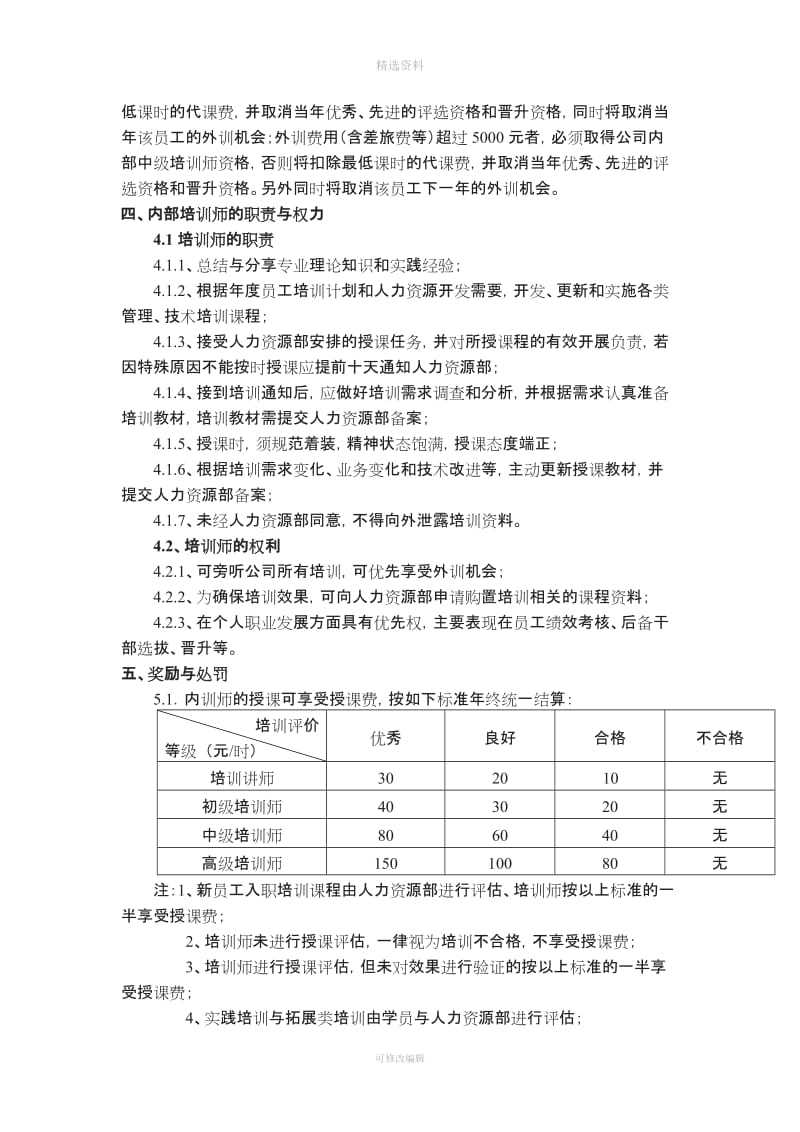 内部培训师管理制度_第3页