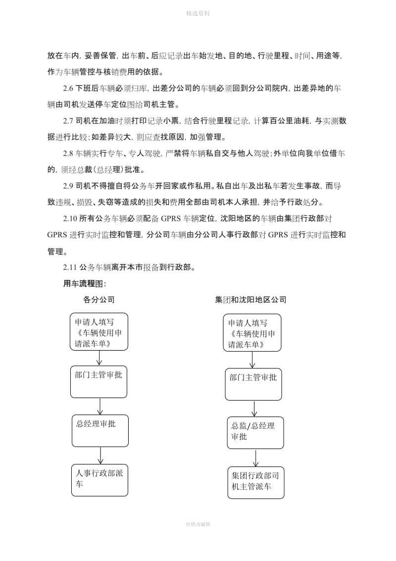 昊明禽业集团车辆管理制度修订版_第2页