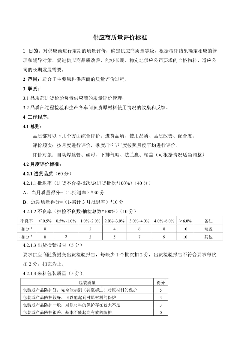 供应商质量评价制度_第1页