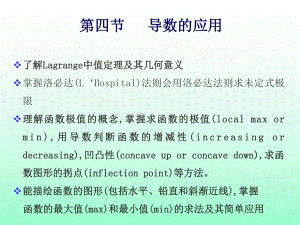 《導數(shù)的應用課件》PPT課件