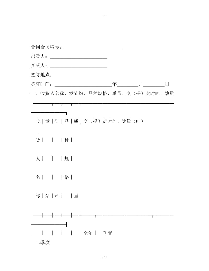 煤炭订购合同_第2页