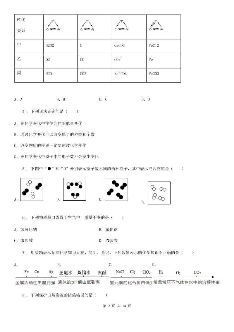 人教版九年级下学期第二次联考化学试题_第2页