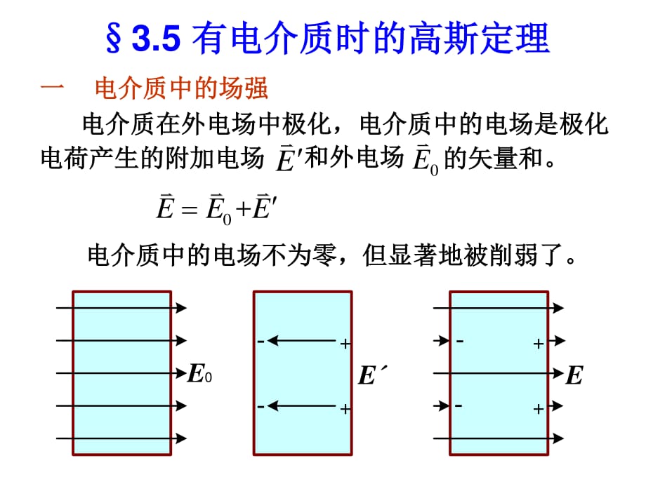 有电介质时的高斯定理_第1页