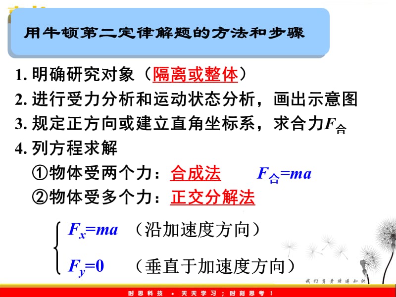 高一物理《牛顿第二定律》课件二ppt_第3页