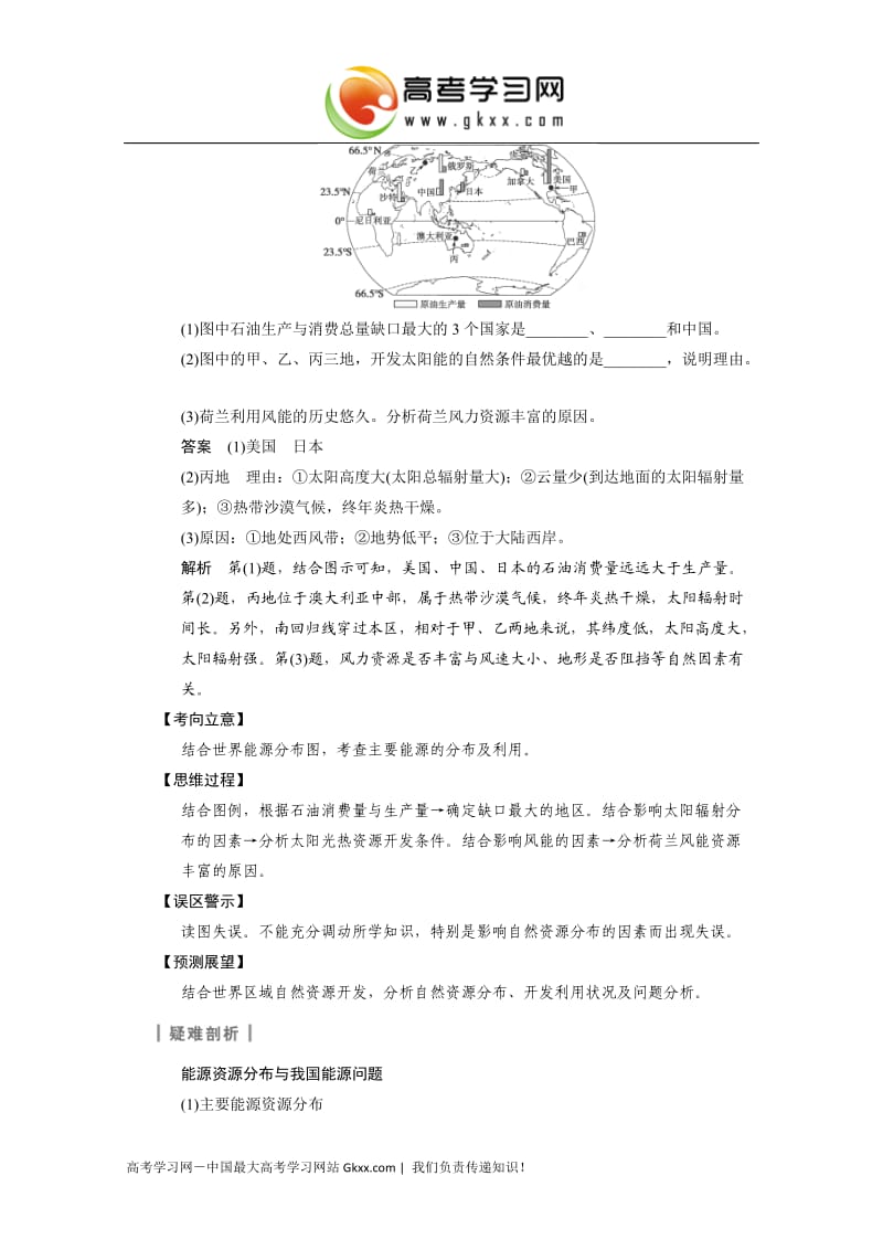 高考地理（湘教版）大一轮复习讲义：必修1 五章 3讲《自然资源与人类活动》_第3页