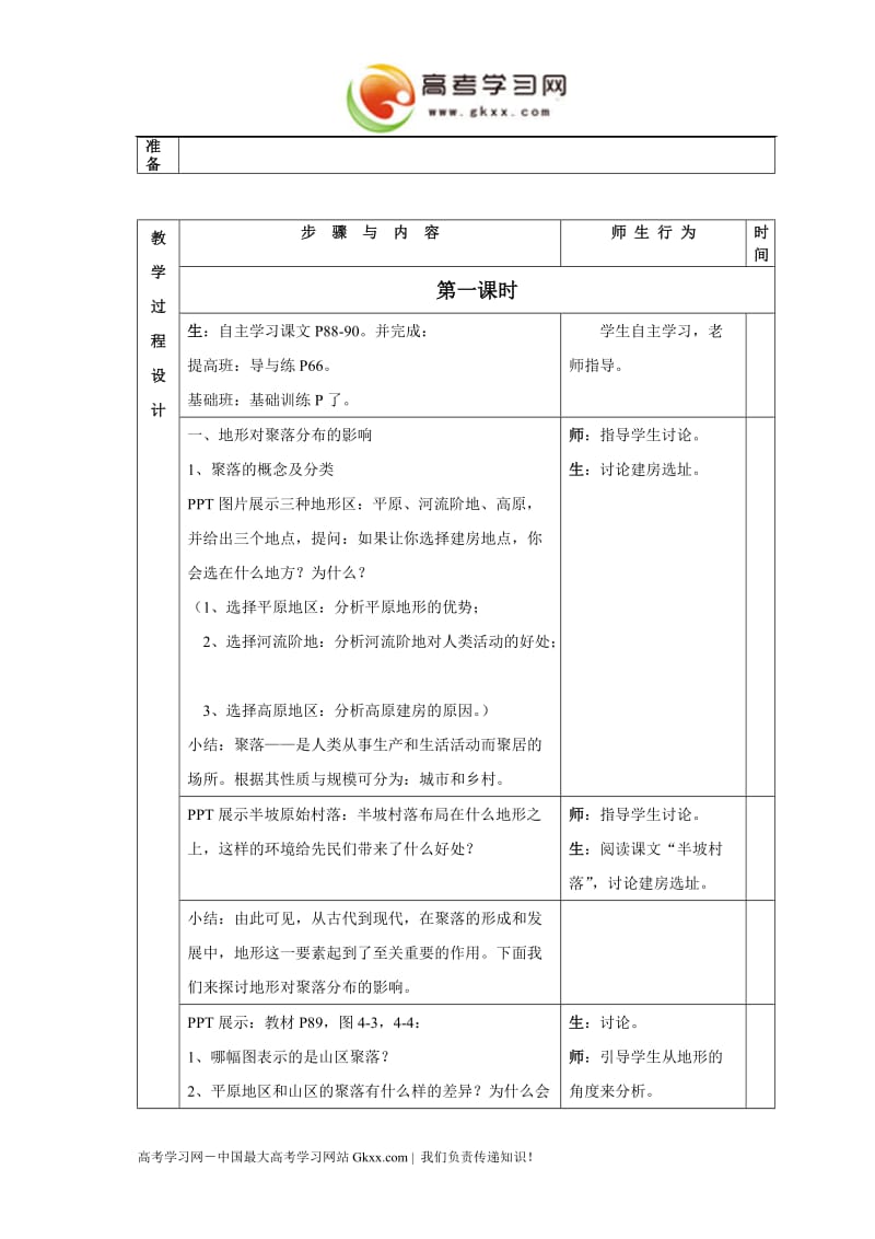 4.1《地形对聚落及交通线路分布的影响》教案5（湘教版必修1）_第2页