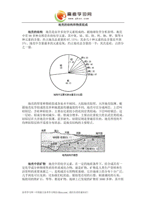 《地殼的物質(zhì)組成和物質(zhì)循環(huán)》文字素材3（湘教版必修1）