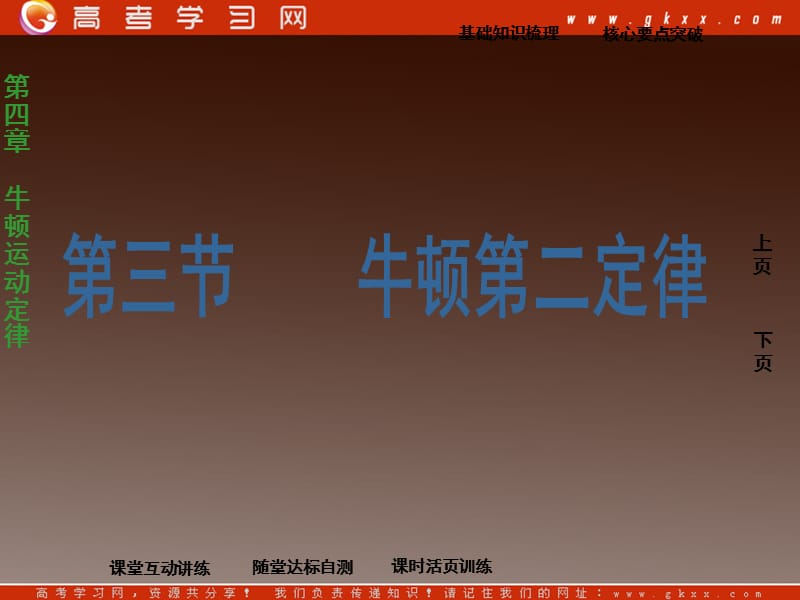 高中物理（新）课件：第四章第三节《牛顿第二定律》ppt_第2页