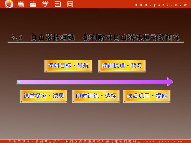 高一物理知能巩固课件：2.5、6《自由落体运动 伽利略对自由落体运动的研究》（）ppt_第2页