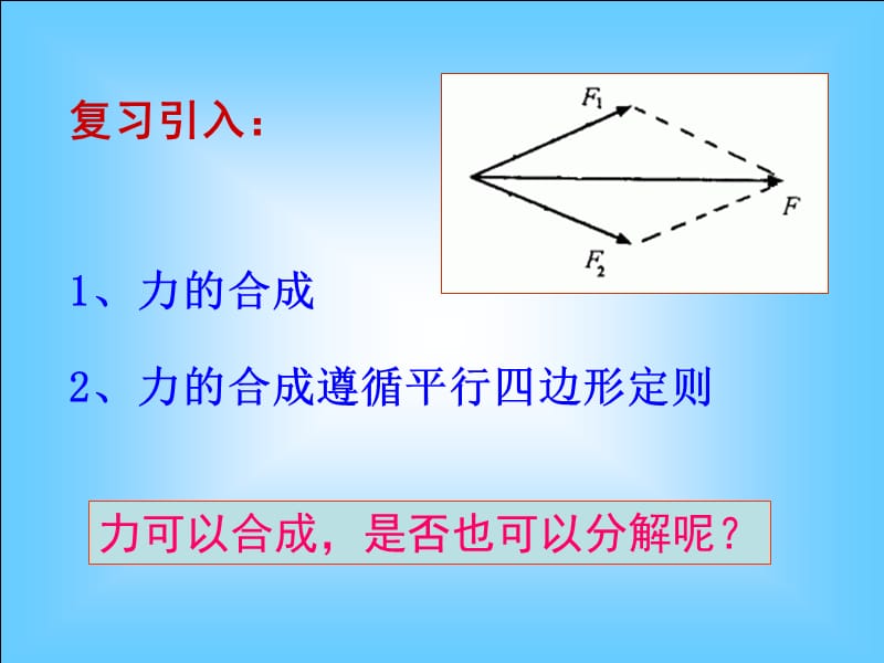 高一物理《力的分解》课件ppt_第3页