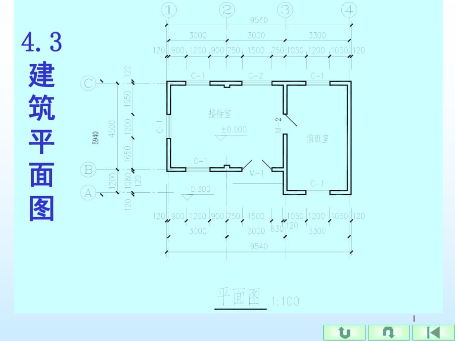 建筑平面图的形成、名称、及图示方法_第1页