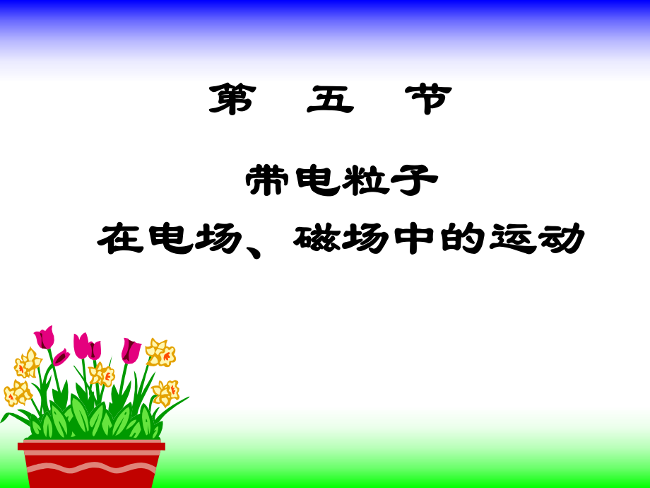 帶電粒子在電場(chǎng)磁場(chǎng)中的運(yùn)動(dòng)_第1頁(yè)