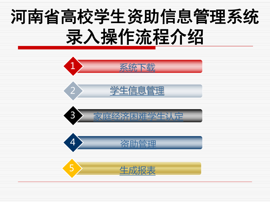 河南省高校学生资助信息管理系统录入操作流程介绍说明_第1页