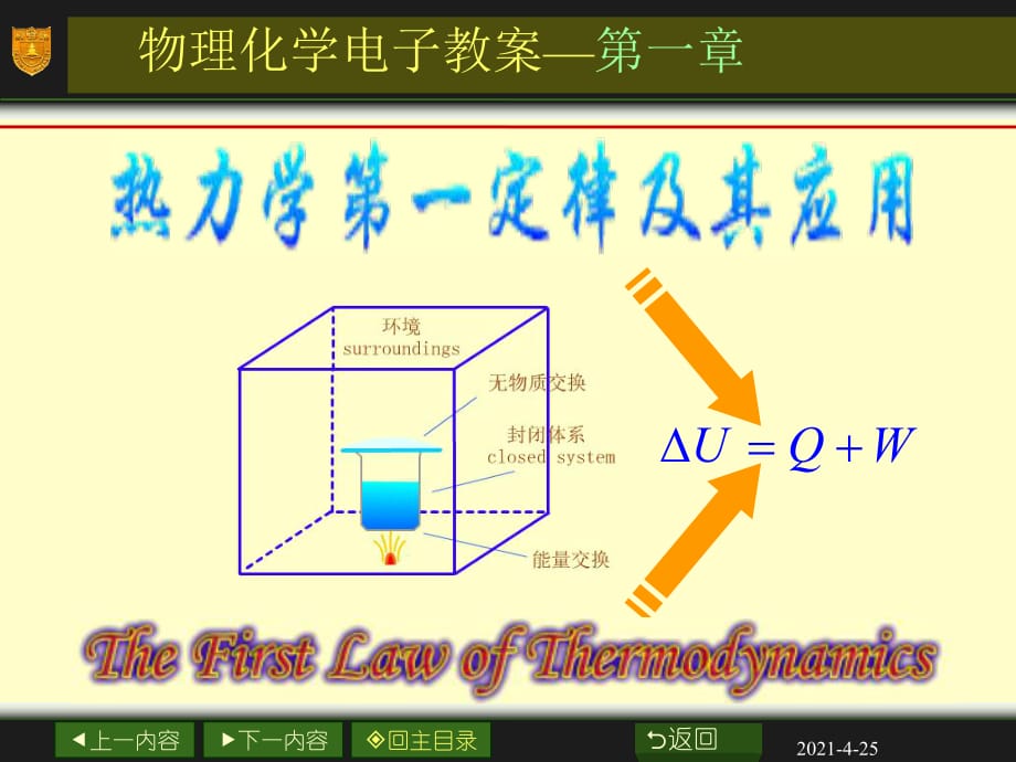 热力学第一定律及其应用_第1页