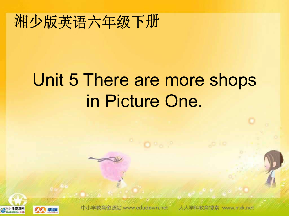 湘少版六下Unit5TherearemoreshopsinPictu_第1頁