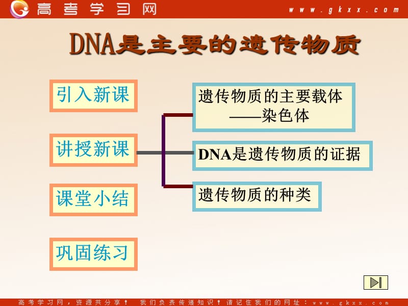 高中生物《遗传的物质基础》课件4（27张PPT）（中图版必修2）_第3页