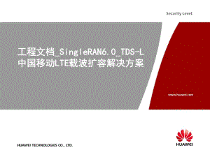 培训文档_SingleRAN6.0_TDS-L_中国移动LTE载波扩容解决方案(hanzhe)
