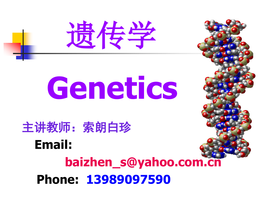 《遺傳學第一章》PPT課件_第1頁