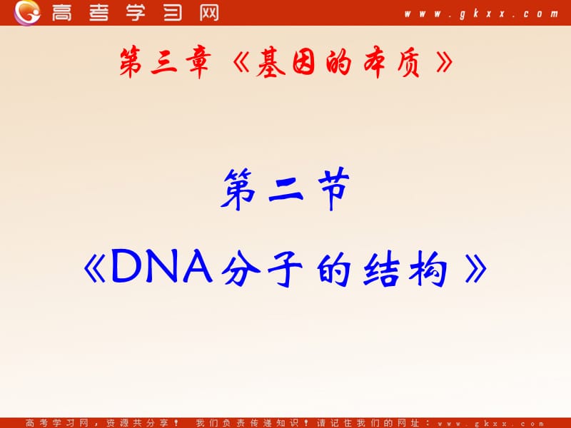 高中生物《DNA分子的结构》课件2（51张PPT）（人教版必修2）_第3页