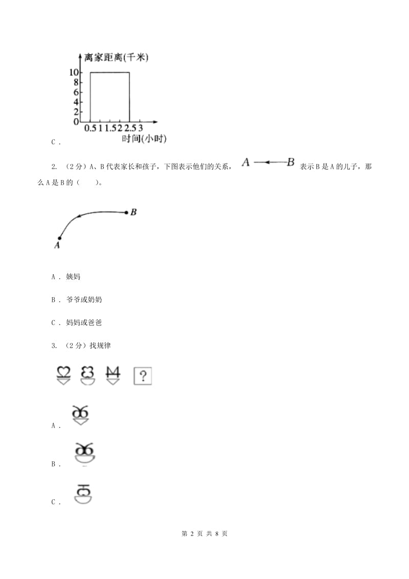人教版数学2019-2020学年六年级上册8数学广角——数与形（I）卷_第2页