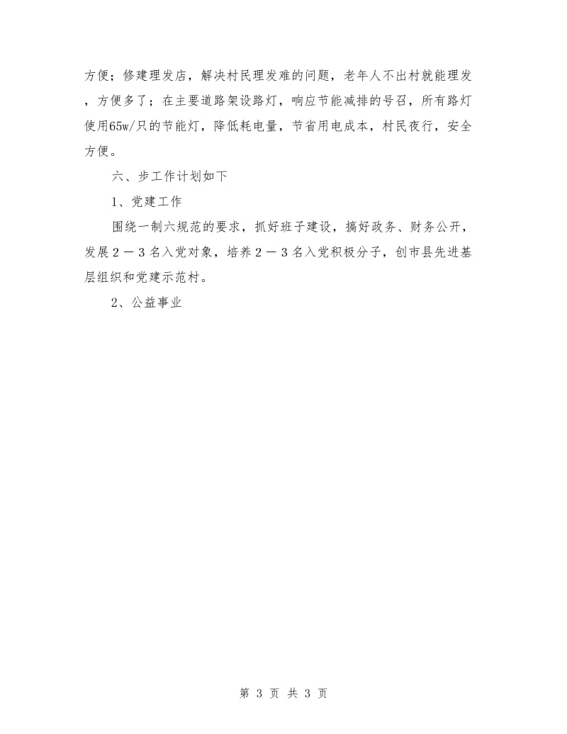 村党委工作计划范文_第3页